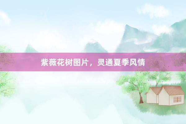 紫薇花树图片，灵通夏季风情
